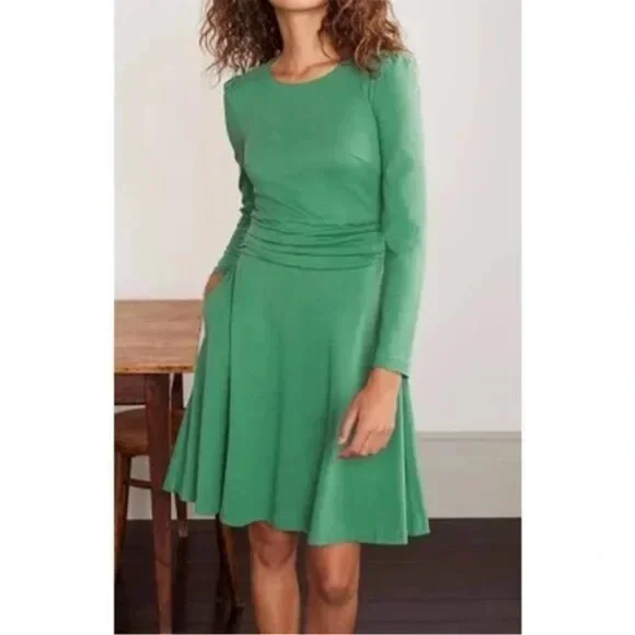 green ponte dress Boden Women's Sleeveless Ponte Midi Dress in Green